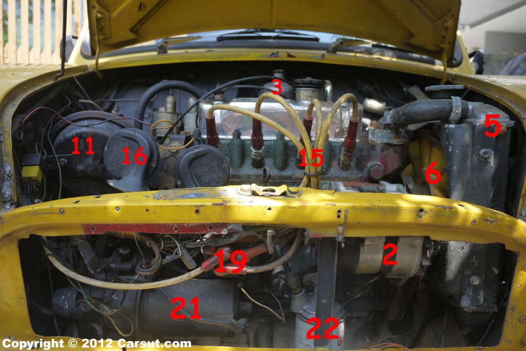 Car engine diagram